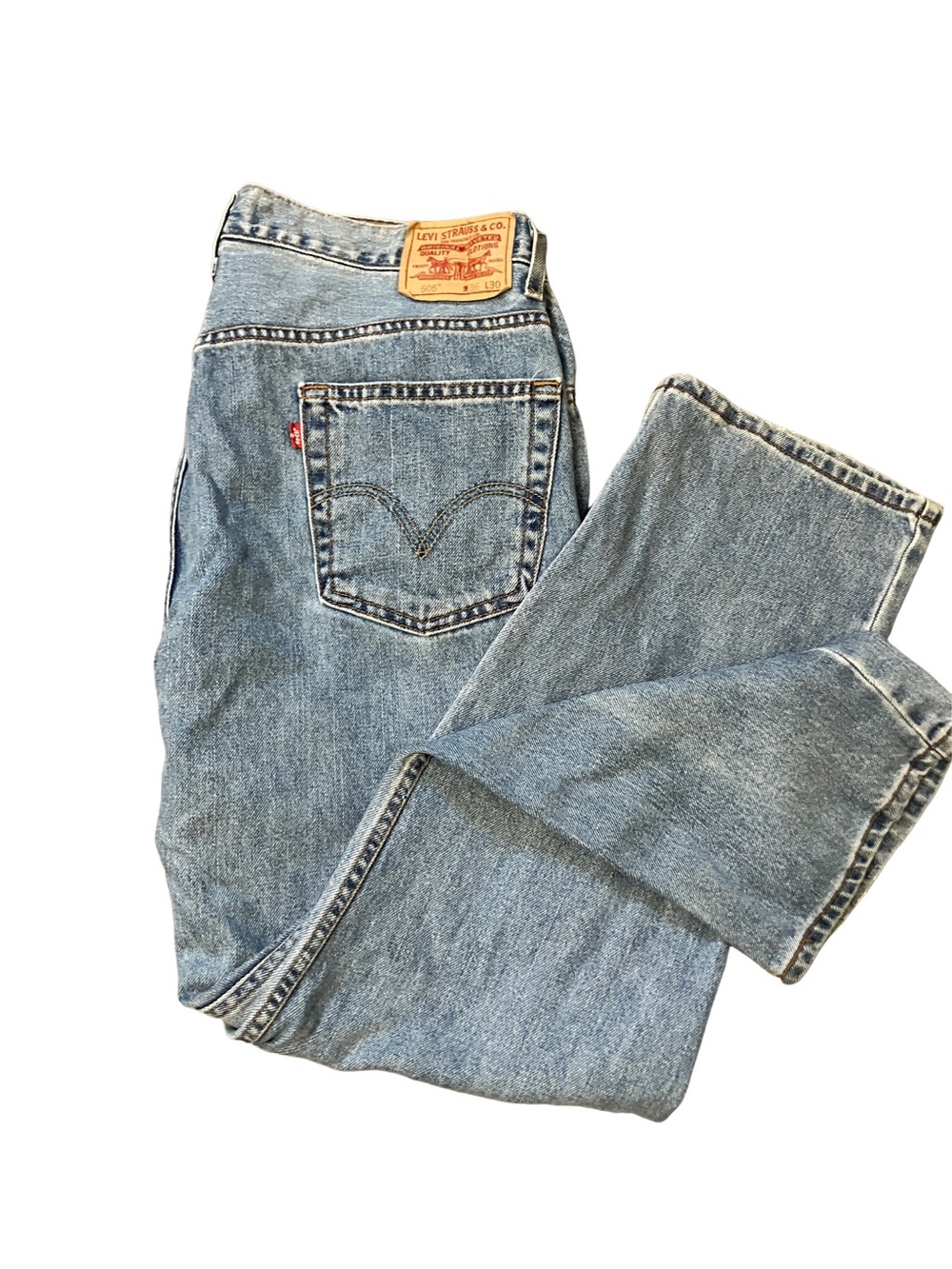 Levi's Men's Light Blue Straight-Leg Denim Jeans